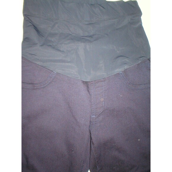 New Womens NWT 185 Designer USA Maternity James Jeans Twiggy Crop Pants 29 Black - Picture 4 of 8